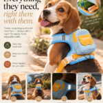 Wayloa 3-in-1 Dog Backpack Harness & Lead Set