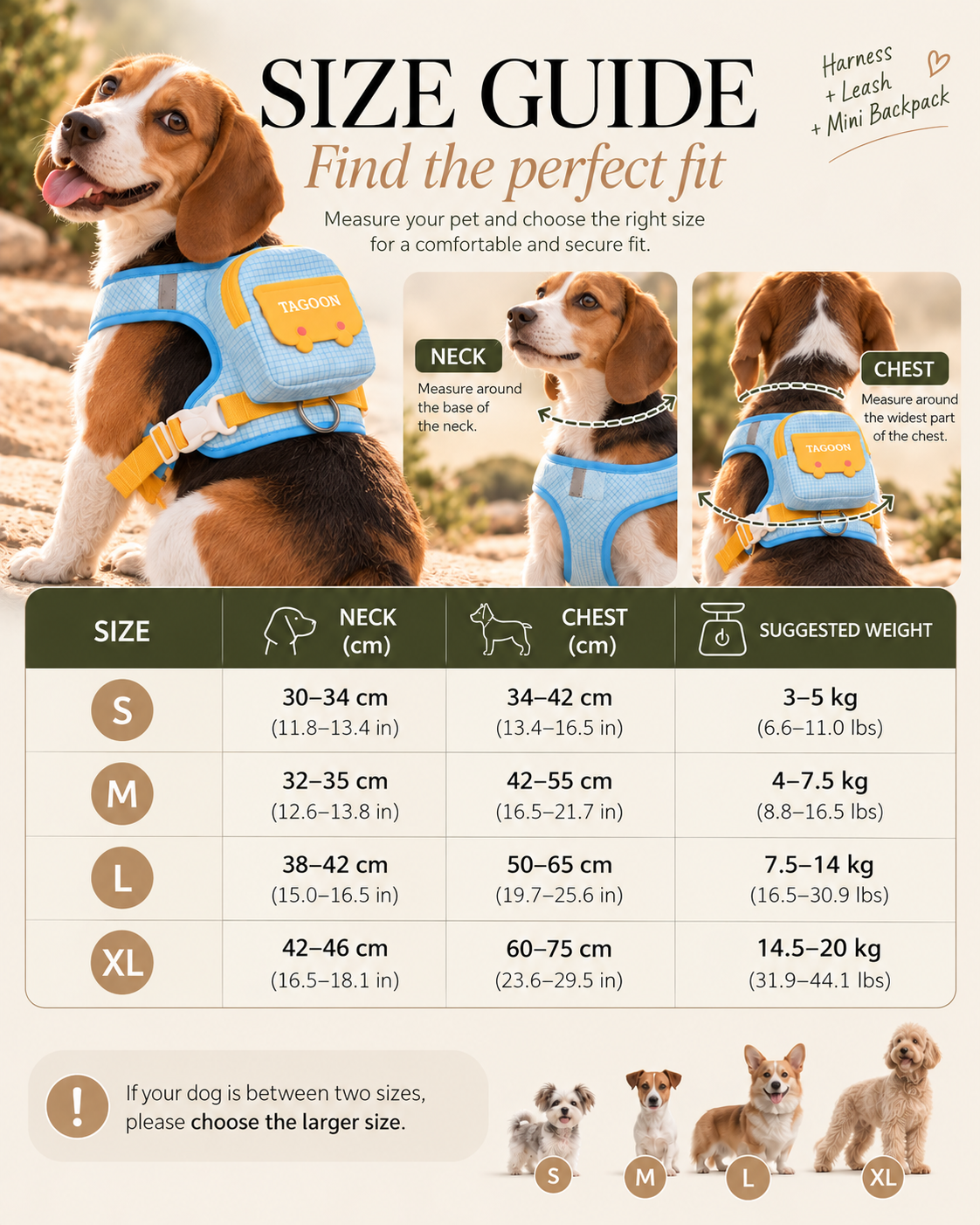 Harness Size Guide