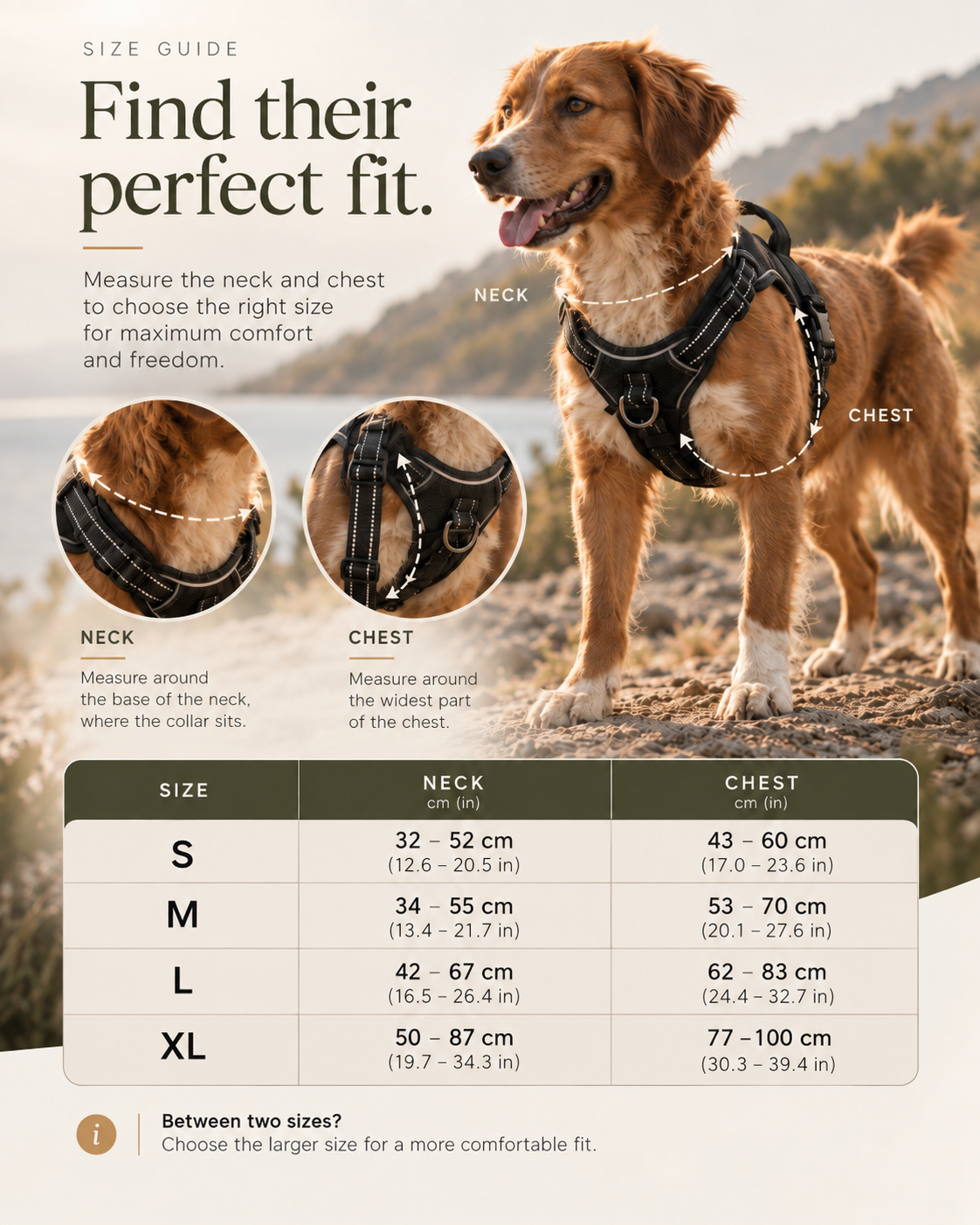 Harness Size Guide